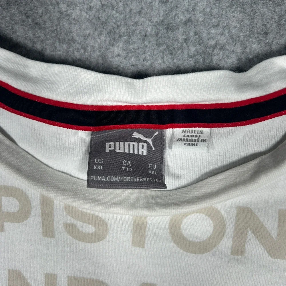 Puma Ferrari T Shirt Mens XXL White Scuderia Racing all over Graphic - Picture 2 of 16